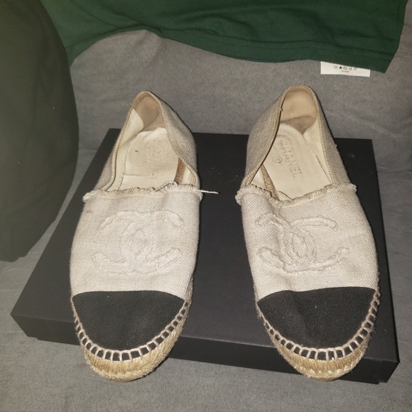 Chanel canvas cc espadrilles flats - Picture 1 of 3